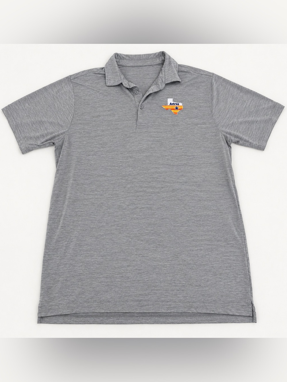 Antigua Houston Astros Retro Texas Logo Polo Gray Men’s Large